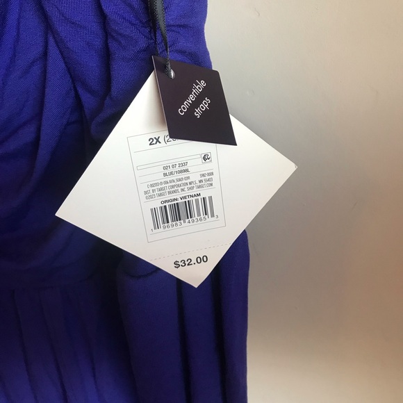 Ava & Viv Jumpsuit with adjustable straps. Gorgeous royal blue color, size 2x - Picture 4 of 5